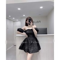 Đầm SỐP QC XOÈ TRẼ VAI TD LYIE