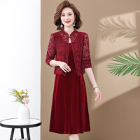 Đầm Sườn Xám Thiết Kế Sang Trọng Thời Trang Dự Tiệc Cho Mẹ Và Bé