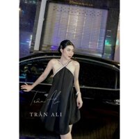 đầm suông cổ yếm kết đa