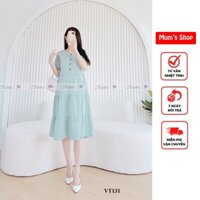 Đầm suông đầm bầu babydoll Mum's Shop VT131 váy bầu trẻ trung, dáng babydoll dễ thương