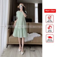 Đầm suông, đầm bầu Mum's Shop VV287 chất xốp dày dặn, sang chảnh