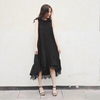 Đầm suông đuôi cá phối ren hàng xịn xò nhen