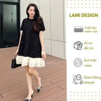 Đầm Suông Đuôi Cá, Váy Bầu Babydoll Mùa Hè Thiết Kế Dài Qua Gối Xinh Xắn Mẫu Mới Thời Trang Cao Cấp LAMI