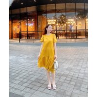 Đầm suông tơ vàng - Hermosa Stores TK110