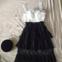 Đầm tầng tiểu thư 2 dây