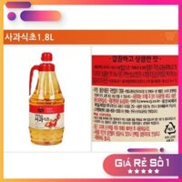 Dấm Táo Beksul Hàn Quốc nhập khẩu 1800ml