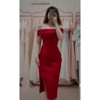 ĐẦM TAPTA ÔM BẸT VAI SANG CHẢNH, ĐẦM ÔM BODY ĐI TIỆC, ĐẦM ĂN CƯỚI CỰC XINH