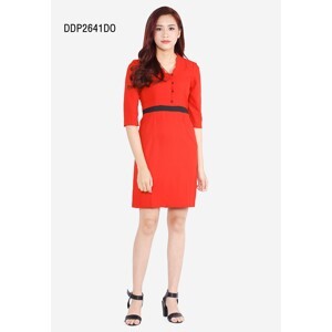 Đầm tay lỡ cổ viền răng cưa The One Fashion DDP2641DO