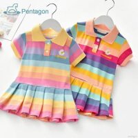 Đầm tay ngắn hoạ tiết hoa cúc đáng yêu cho bé