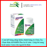 Đạm thận Adamin Plus 60 viên (Nhập khẩu chính hãng) - Giúp bổ sung axit amin và canxi cho người bệnh thận