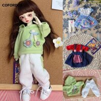 Đầm thanh lịch búp bê COFORDOS, có mũ Túi Beret Váy ren thông thường dễ thương, Phụ kiện thời trang DIY Quần áo váy jean Mini cho búp bê 1 / 6 BJD 30cm