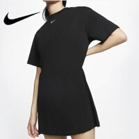 Đầm Thể Thao Nike 100% Chính Hãng Cổ Polo Dáng Rộng Vải Cotton Thoải Mái Cho Nữ CJ2243