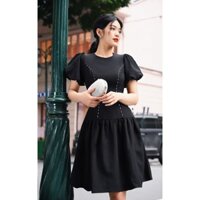 Đầm Thiết Kế Lina Dress Đẩy Cao Eo Siêu Nhỏ - Váy Thiết Kế Khâu Tay Thủ Công Sang Trọng Chuẩn MAY