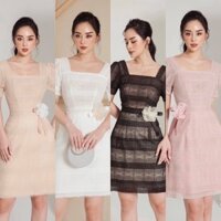 ĐẦM THIẾT KẾ REN CAO CẤP HỒNG NUDE