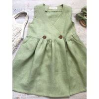 Đầm Thô sát nách cá tính cho bé gái.