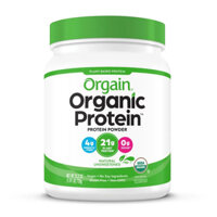 Đạm thực vật hữu cơ không chất làm ngọt - Organic Plant Protein Natural Unsweetened 720gr Orgain - Hộp 720gram