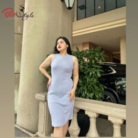 Đầm thun body bigsize khoét lỗ phía sau eo D1006 ( M-2XL)