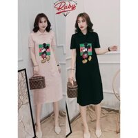 Đầm thun cotton cao cấp, dáng suông che khuyết điểm