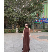 Đầm thun dài chất mềm mại mát