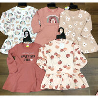 Đầm Thun dài Tay bé Gái PLkids