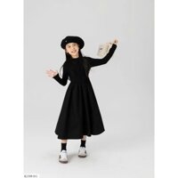 Đầm thun dài tay thu đông cho bé gái - hàng có sẵn