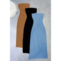 Đầm thun dáng ôm dài cúp ngực/Đầm body sexy váy ôm eo ôm ngực maxi dự tiệc chất thun gân cao cấp -Chuchaclothin
