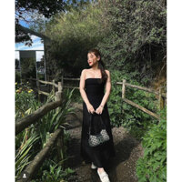 ĐẦM THUN ĐEN BASIC