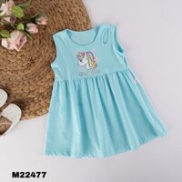 Đầm thun khoét vai trẻ trung cho bé gái 2-8 tuổi Ms: 22477