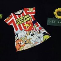 Đầm thun lạnh mềm mát cho bé size 8-20kg................................................................................