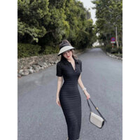 đầm thun ôm body - đi sinh nhật, dạo phố, cà phê