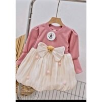 đầm thun phối với  voan tơ cho  bé 10_20kg