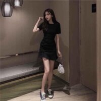 Đầm thun rút dây