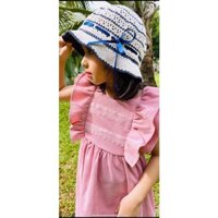 Đầm tiểu thư bé gái dạo phố tay bèo. Đầm hồng bé gái. Đầm xanh bé gái đi biển