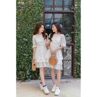 Đầm tiểu thư tầng duyên dáng