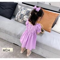 Đầm tím xoè cho bé
