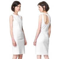 Đầm trắng bodycon chất yumi