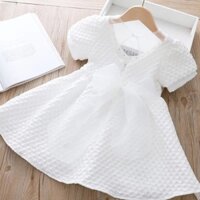đầm trắng công chúa tay phồng cho bé gái  - váy công chúa trẻ em từ 1 tuổi đến 12 tuổi