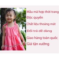 Đầm trẻ em dây hồng  thiết kế độc quyền Nana store (7kg-30kg)