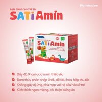 Đạm trẻ em SatiAmin - Đạm sữa thủy phân Pháp hỗ trợ tăng cường sức khoẻ - Hộp 20 gói x 3g