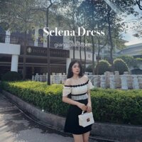 Đầm trễ vai bèo form A Selena - Giangjoile.Store