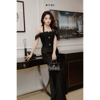 Đầm Trễ Vai Cổ Yếm Dáng Dài Kèm Tag 60-93kg ( Big Size Huỳnh Huỳnh )