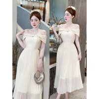 đầm trễ vai xoè công chúa