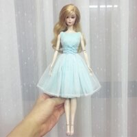 Đầm Triple Bow cho Barbie, Poppy Parker, FR, trang phục búp bê 1/6, thời trang búp bê tinh xảo
