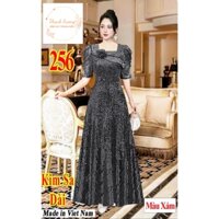 ĐẦM TRUNG NIÊN CHẤT KIM SA SANG TRỌNG DÁNG DÀI DÀNH CHO MẸ SIZE 50-70KG