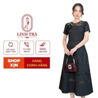Đầm Trung Niên Dáng Dài [ Linh Trà ] (VIP 105) Cao Cấp Vải Voan Tay Lỡ Đi Làm Đi Chơi Đi Tiệc Đa Dụng Cho Các Quý Bà U40