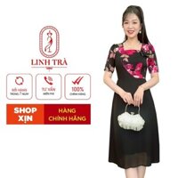 Đầm Trung Niên Dáng Dài [ Linh Trà ] (TM 2623) Cao Cấp Vải Voan Tay Lỡ Đi Chơi Đi Tiệc Đa Dụng Cho Các Quý Bà U40