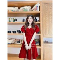 Đầm umi tay phồng đính đá cực xinh,đầm dự tiệc sang trọng