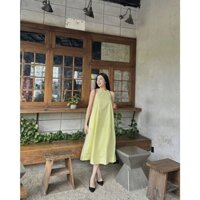 ĐẦM VÀNG SUÔN RỘNG 2 TÚI NIA DRESS