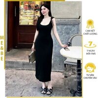 ĐẦM VÁY BẦU BODY MAXI ĐI BIỂN CHẤT MỀM MÁT 2 DÂY ĐÍNH NƠ ĐIỆU ĐÀ V871 - VÁY BẦU MÙA HÈ MẶC ĐI DẠO XINH FREESIZE