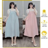 ĐẦM VÁY BẦU CÔNG SỞ DẠNG YẾM XINH CHẤT MỀM MÁT V835 - VÁY THỜI TRANG NỮ CHO MẸ BẦU MẶC TRƯỚC VÀ SAU SINH